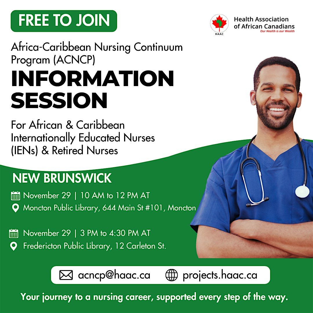 Africa-Caribbean Nursing Continuum Program (ACNCP)  Info Session