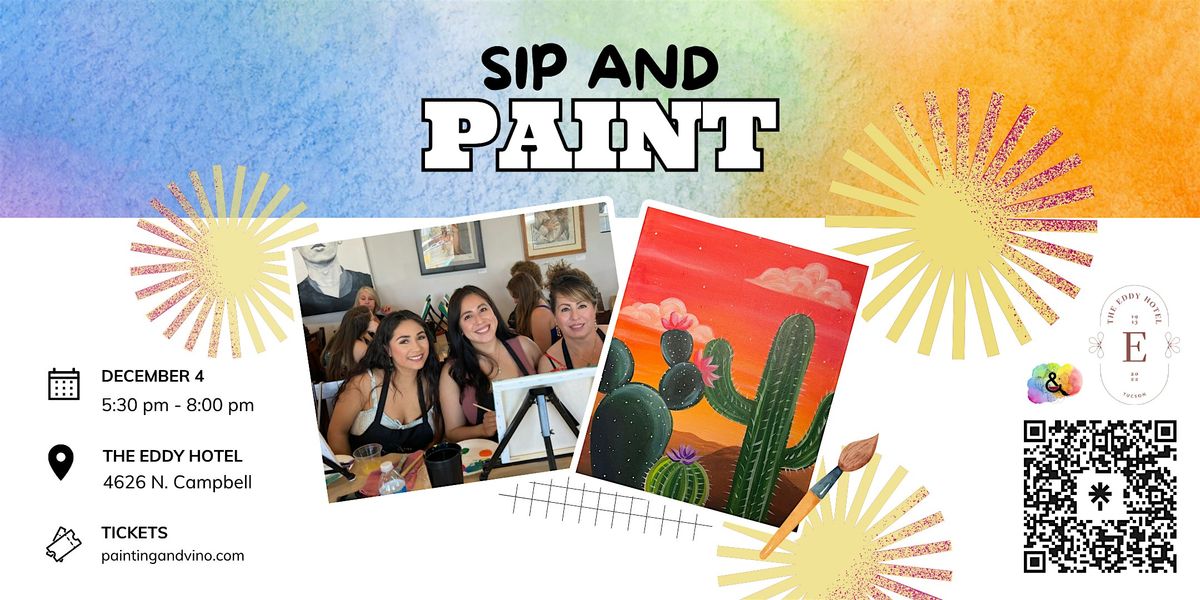 Desert Vibes Paint and Sip at The Eddy
