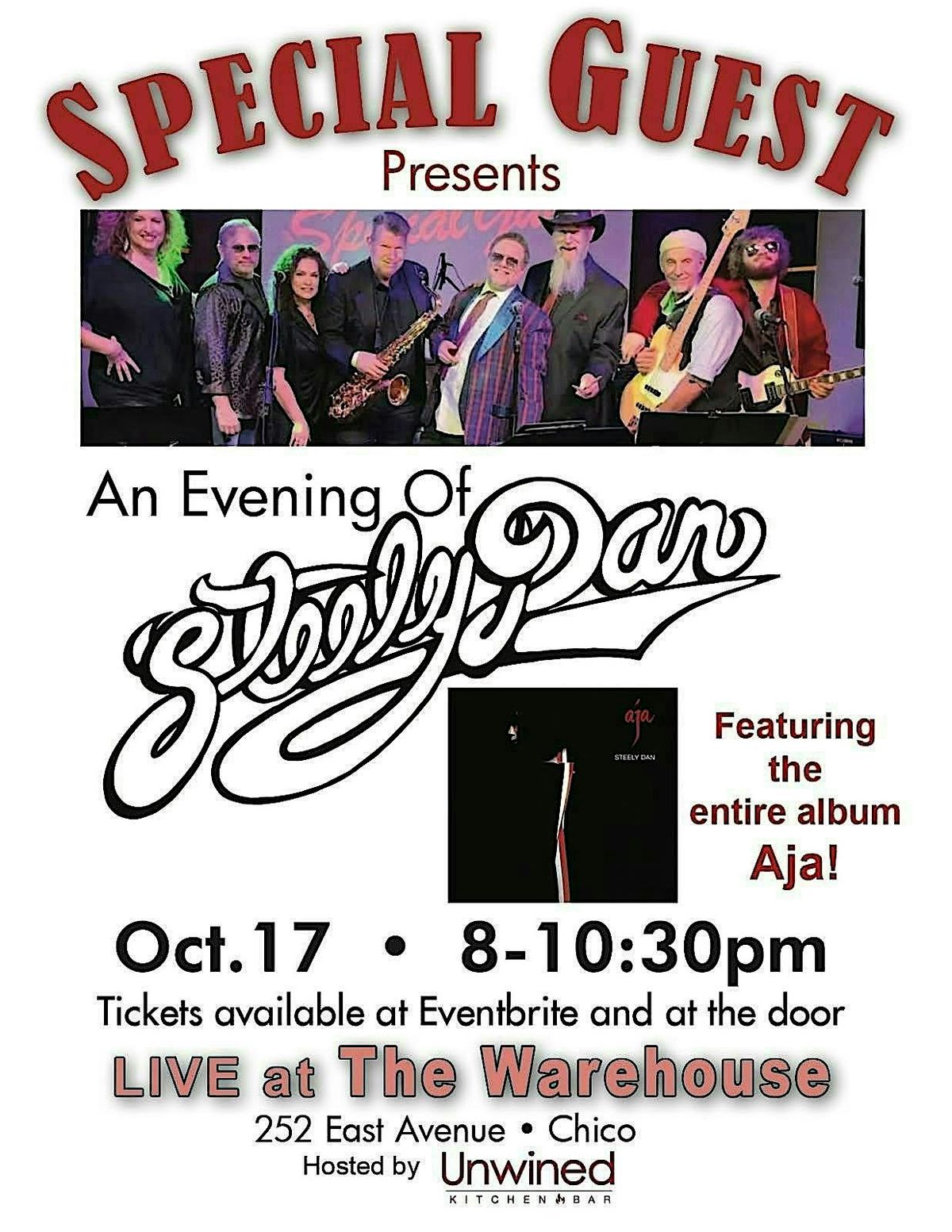 Live Music with Special Guest ( An evening of Steely Dan)