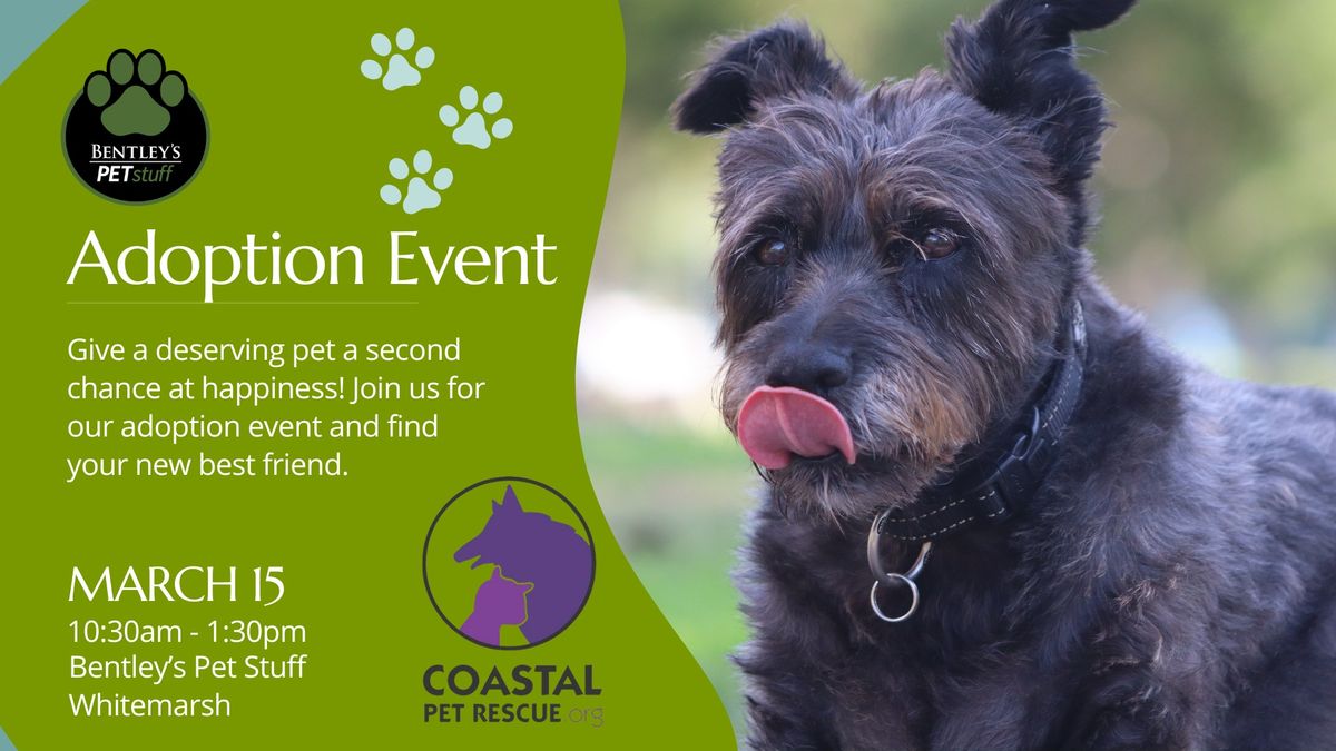 \ud83d\udc36\ud83d\udc31 Find your new best friend at our Adoption Event with Coastal Pet Rescue