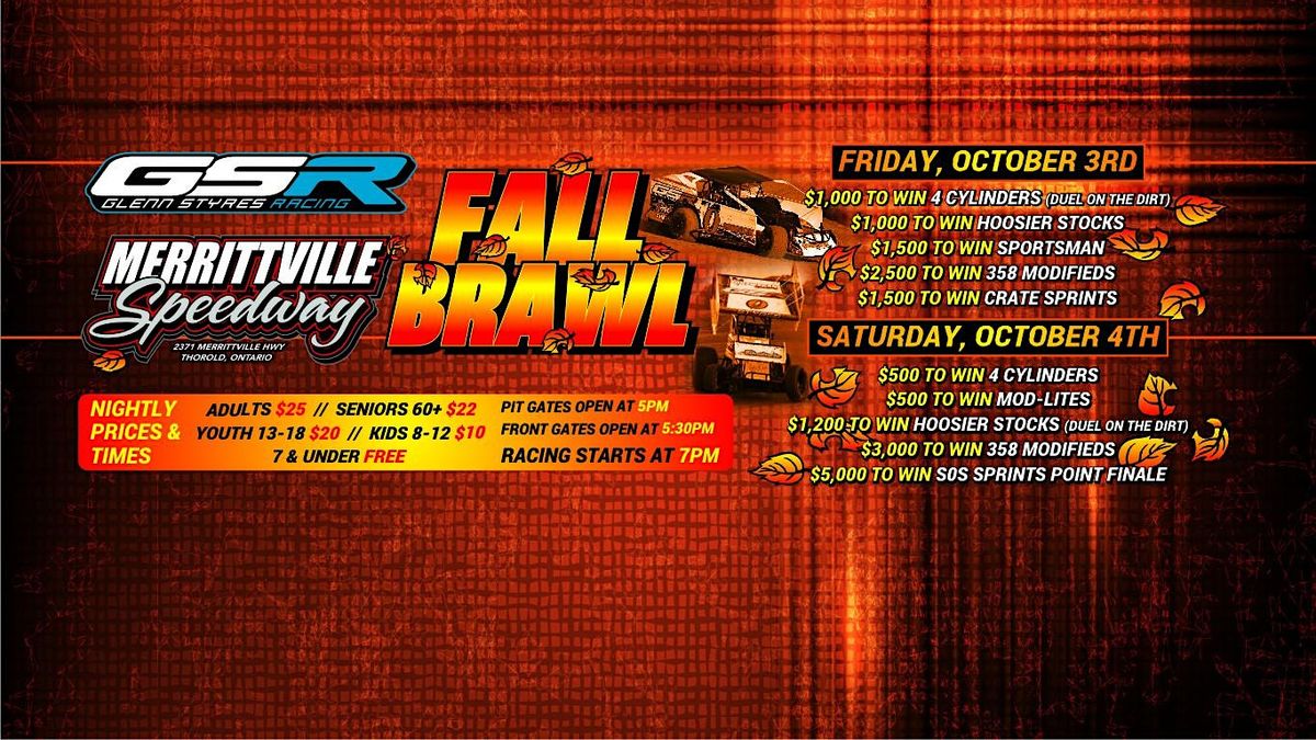 Merrittville Speedway Fall Brawl