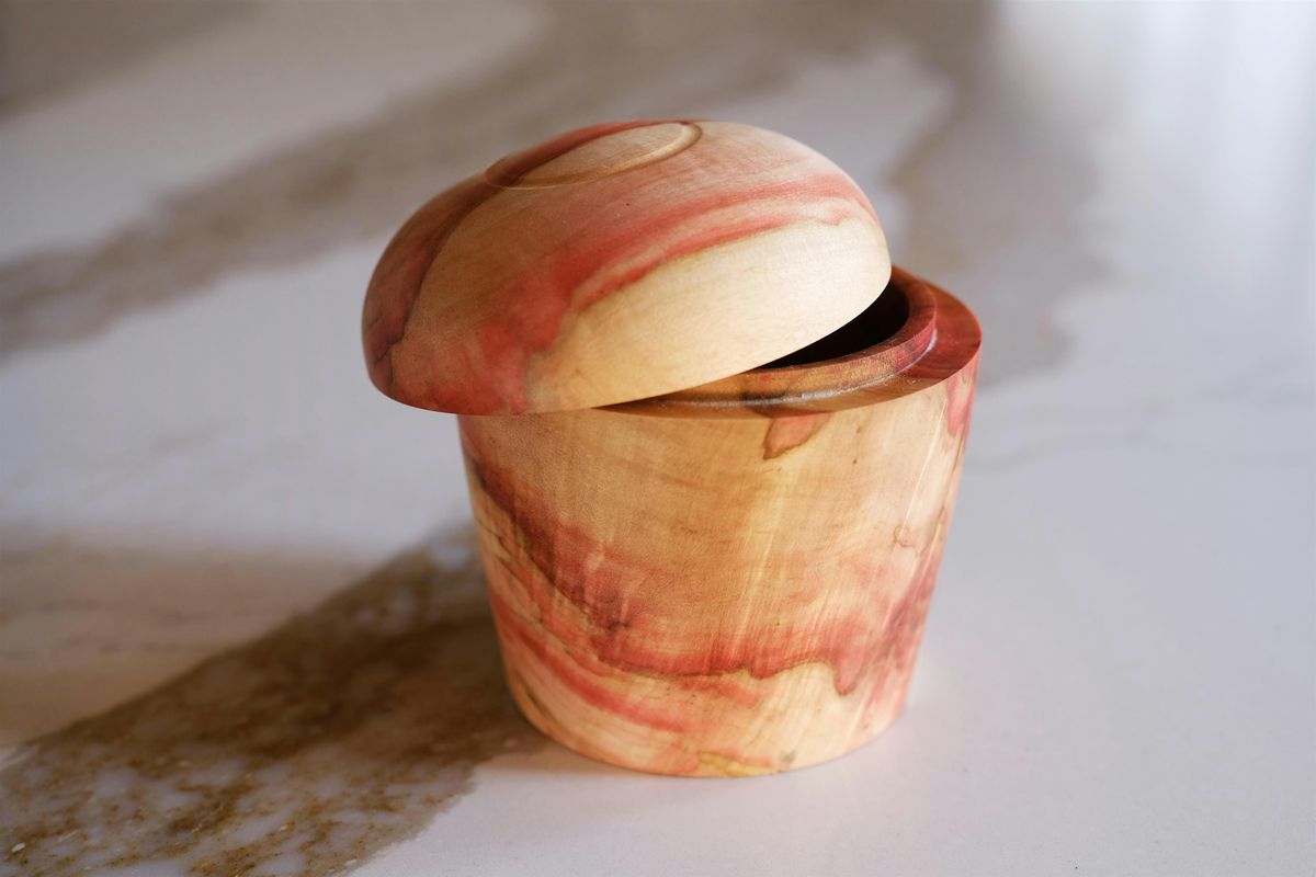 Make a  Lidded Box on the lathe!  (must have taken basic spindle turning)