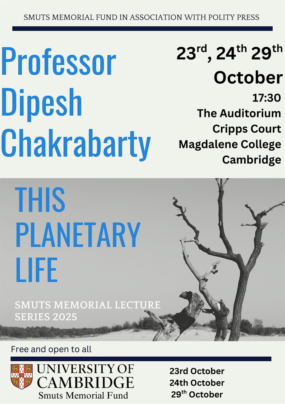Professor Dipesh Chakrabarty: Smuts Lecture Series (Lecture 2)