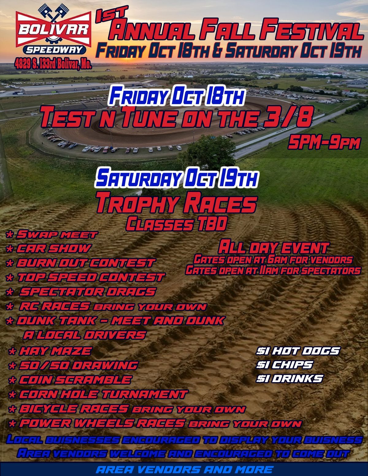 1st Annual Fall Festival  Day #1 Test n Tune on the 3\/8 Track