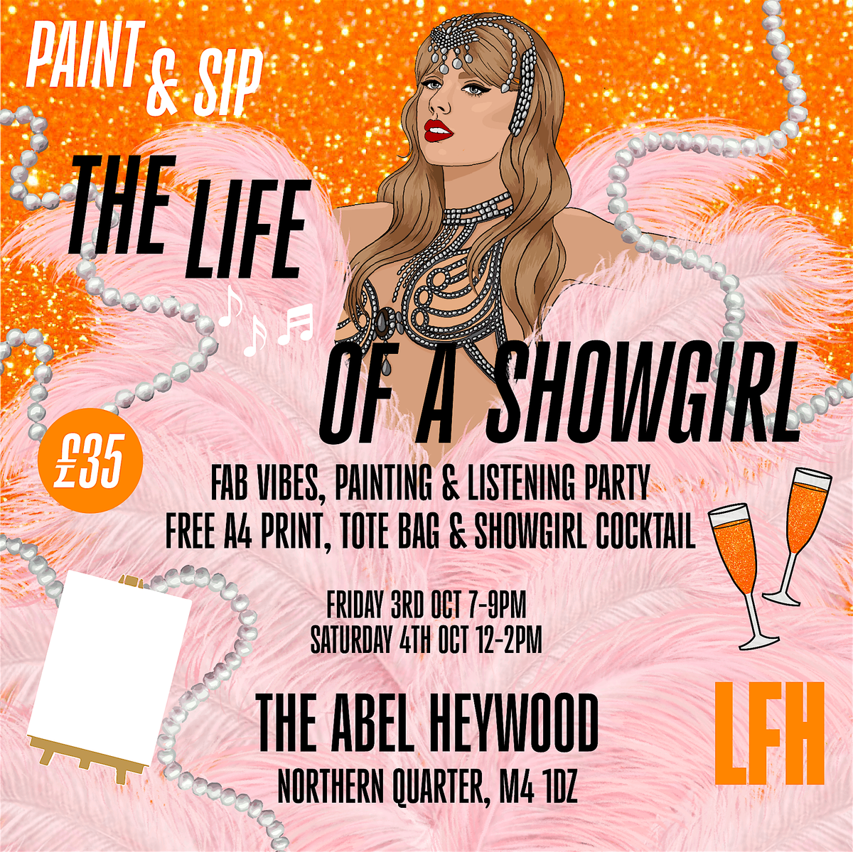 Taylor Swift The Life Of A Showgirl Paint & Sip
