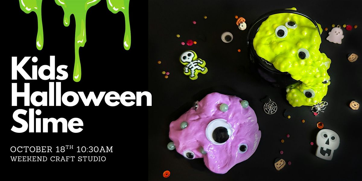 DIY Halloween Slime  (Kids)