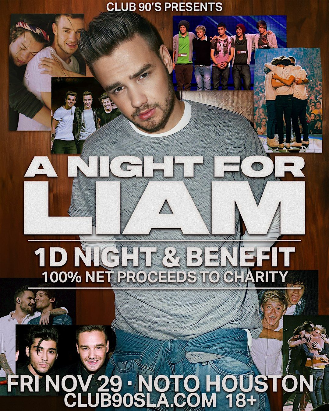 Club 90s presents A Night For Liam: 1D Night and Benefit