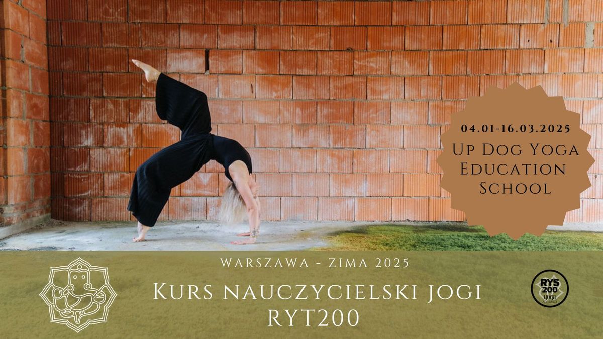 Kurs nauczycielski RYT200 - Zima 2025