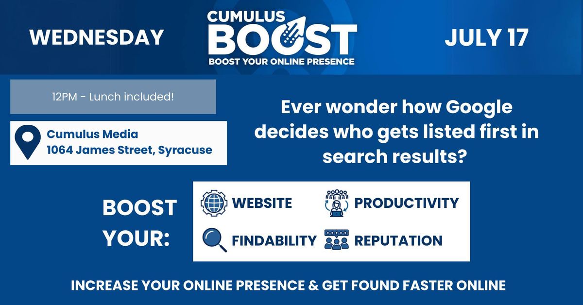 Boost Your Online Presence Lunch & Learn