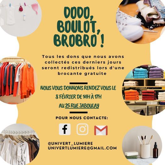 Brocante Gratuite Maison Des Etudiants Metropole De Lyon 8 February 21