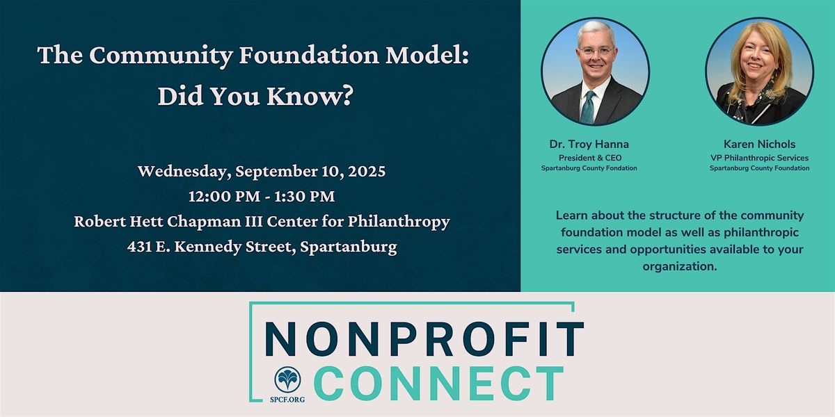 The Community Foundation Model: Did You Know?