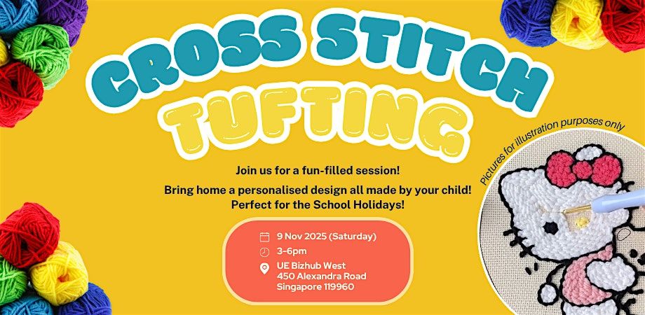 Cross Stitching Tufting Session