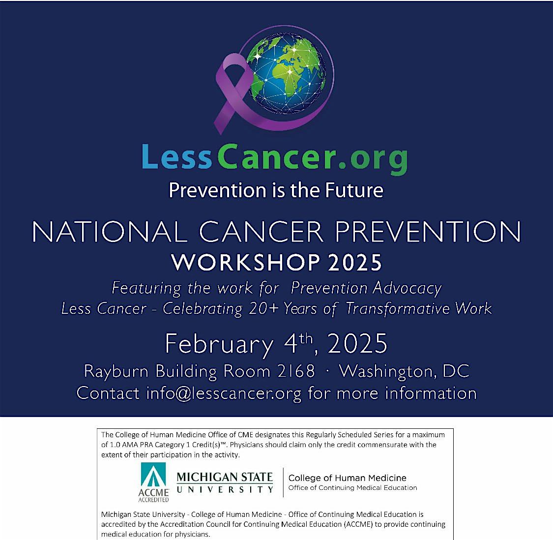 National Cancer Prevention Workshop 2025