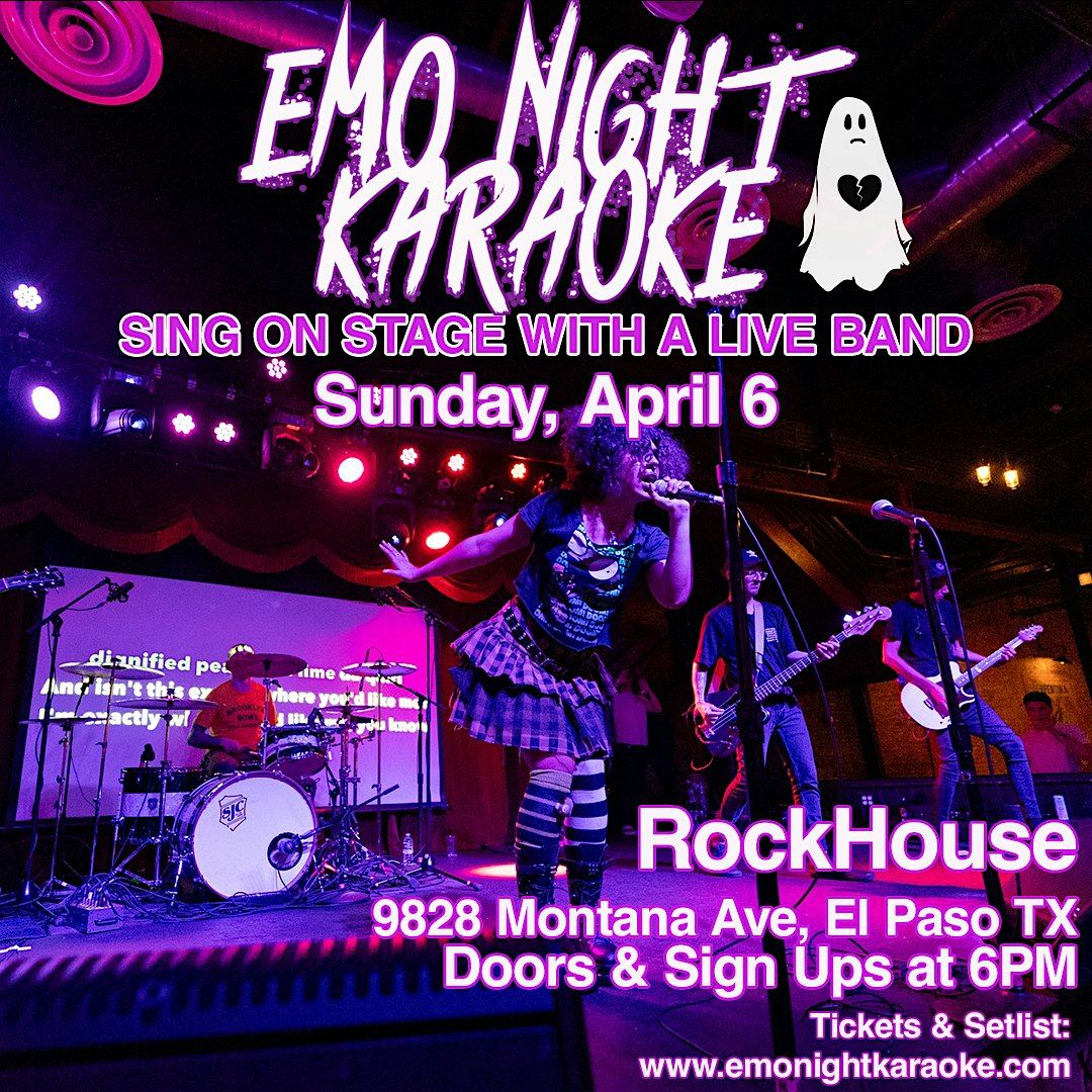 Emo Night Karaoke  4\/6 @ Rockhouse Dive Bar Kitchen Venue