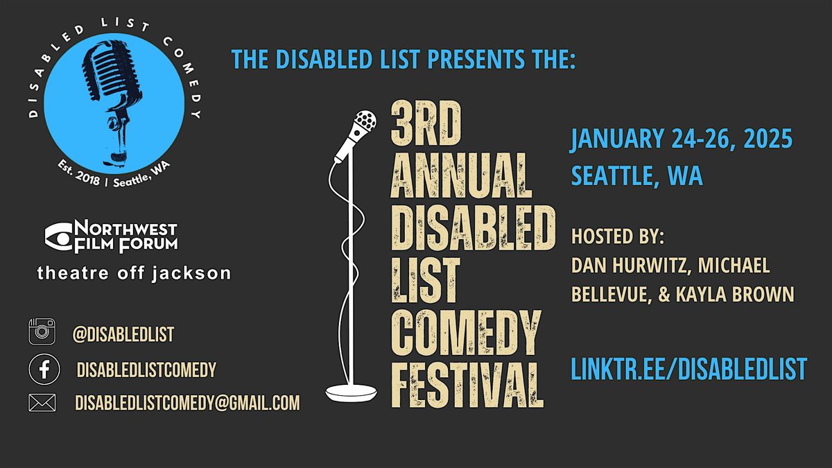 3rd Annual Disabled List Comedy Festival