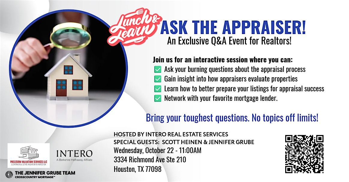 Ask the Appraiser! Lunch & Learn for REALTORS