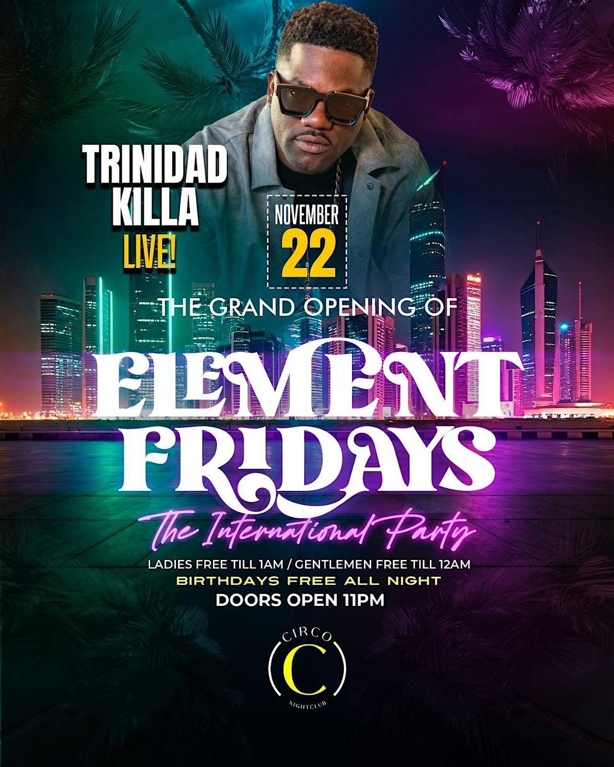 11\/22: Trinidad Killa Live In Times Square | Open Bar + Free Entry W\/ RSVP