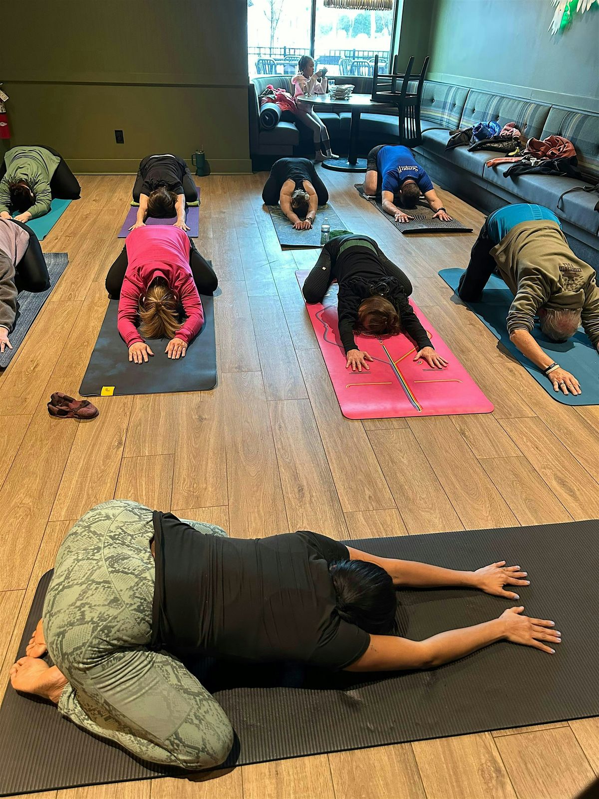 All-Levels Yoga Class at Crumb & Spigot - [Bottoms Up! Yoga & Brew]