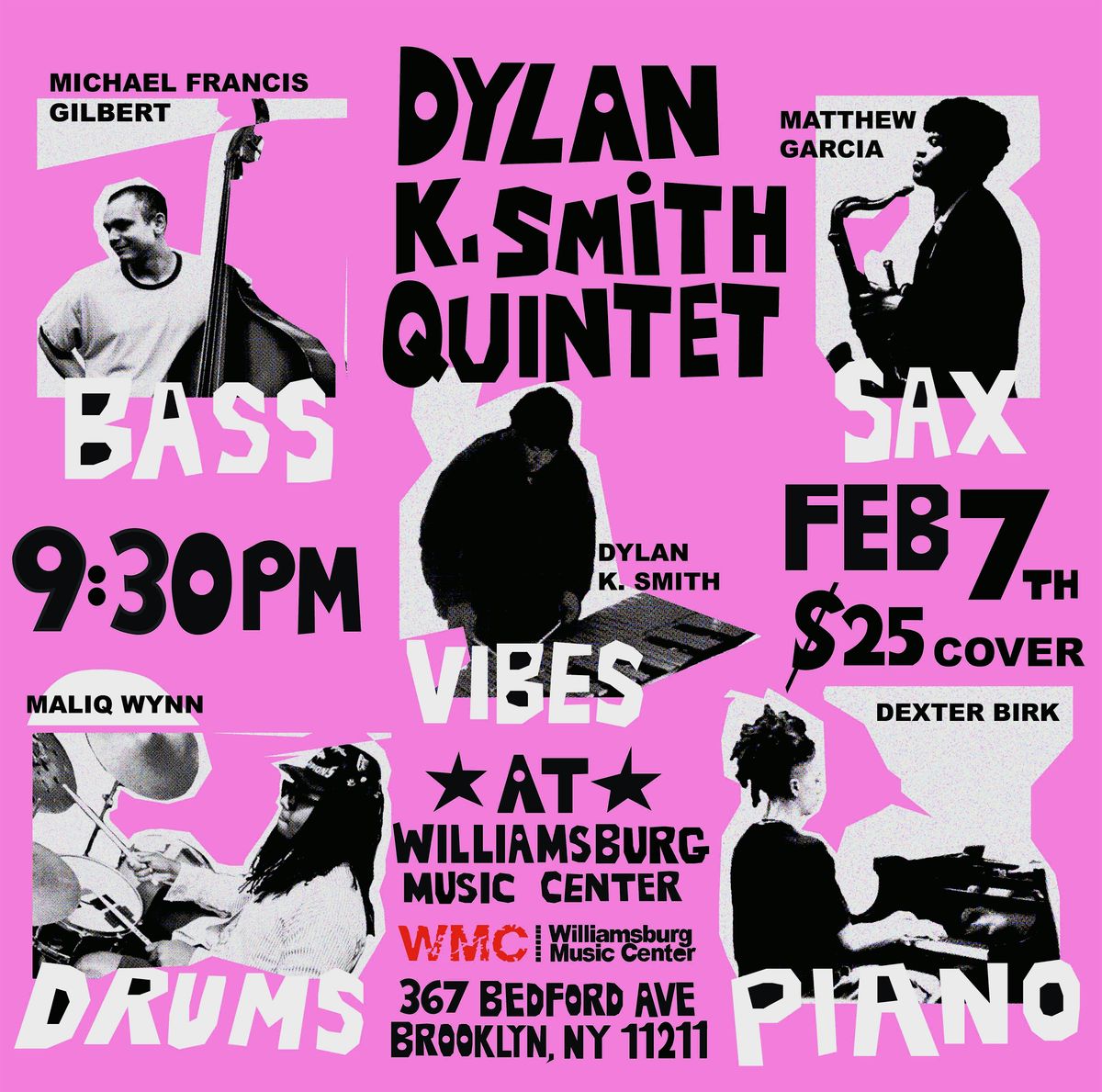 Dylan  K. Smith Quintet LIVE JAZZ