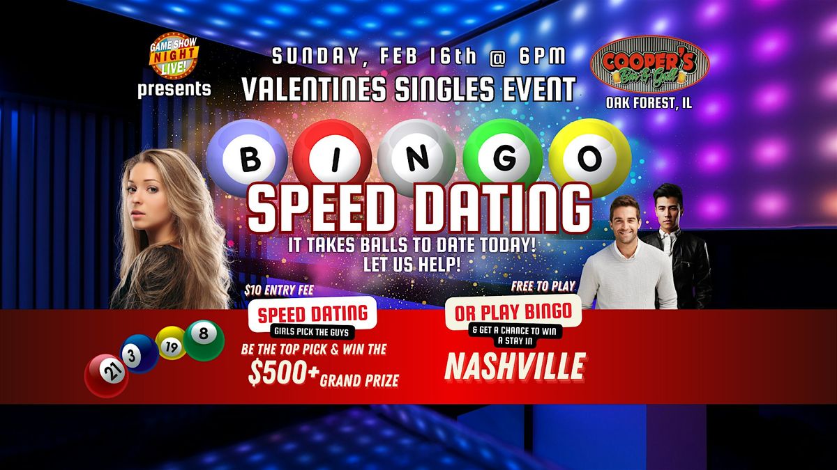 SPEED DATING VALENTINES BINGO