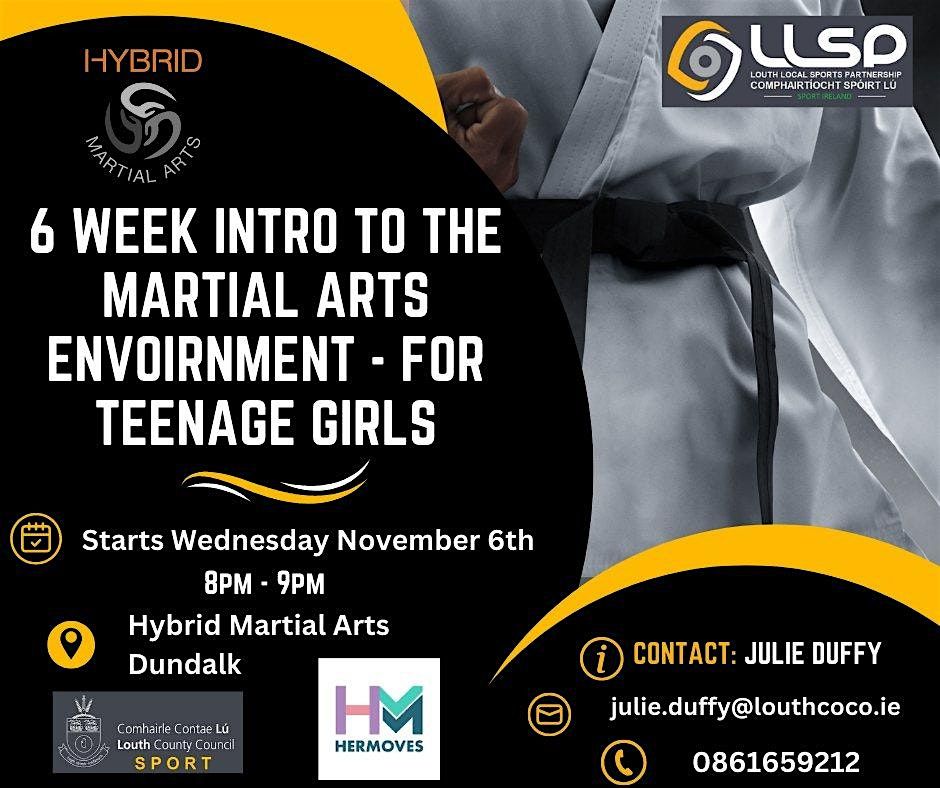 6 week Intro to Marital Arts Enviornment