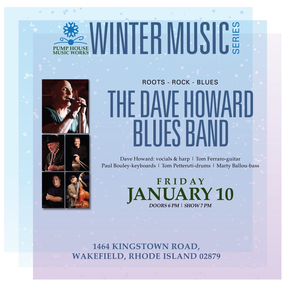 Dave Howard Blues Band at Pump House Music Works and Shady Lea Guitar Company