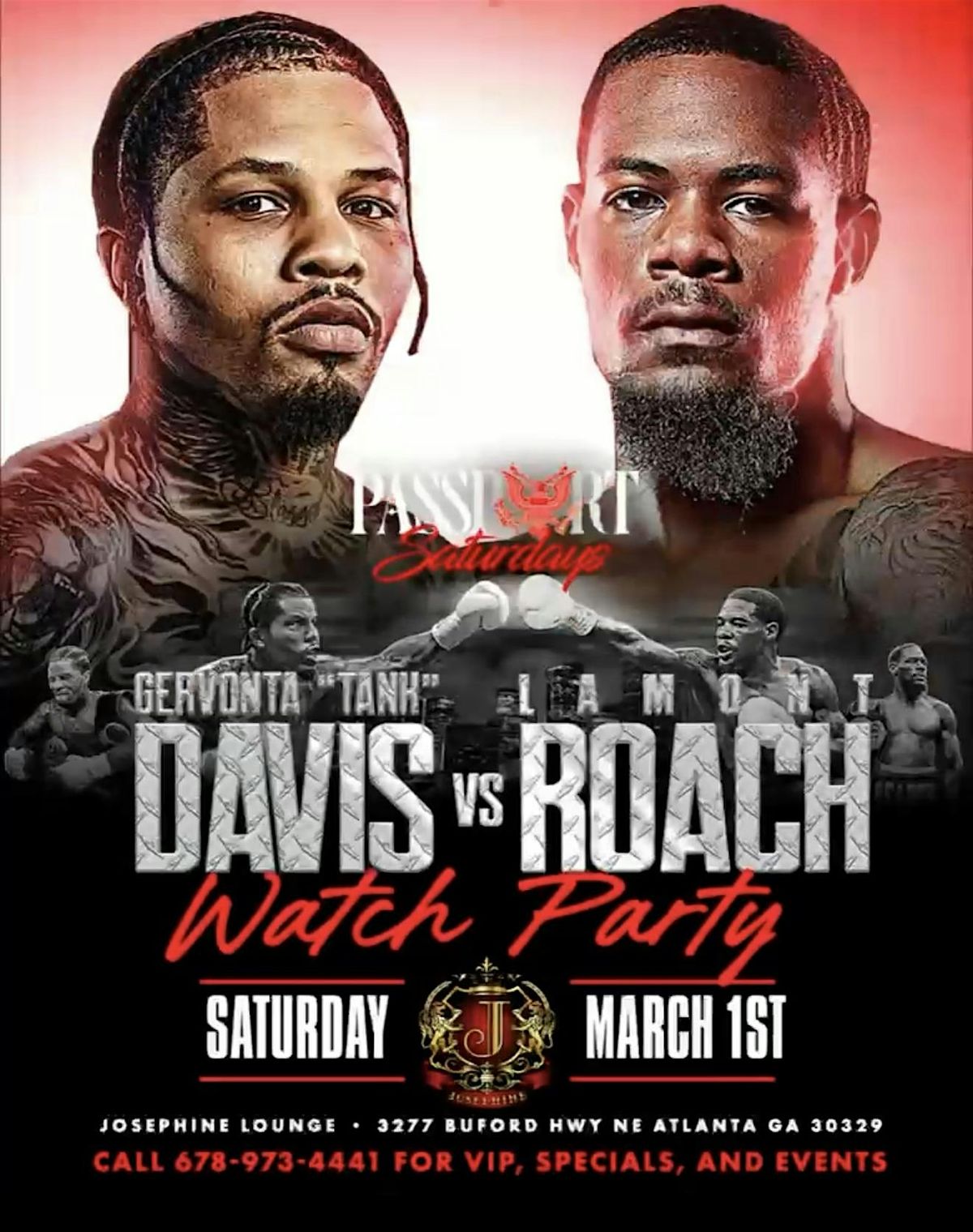 TANK VS ROACH WATCH PARTY At Josephine Lounge!