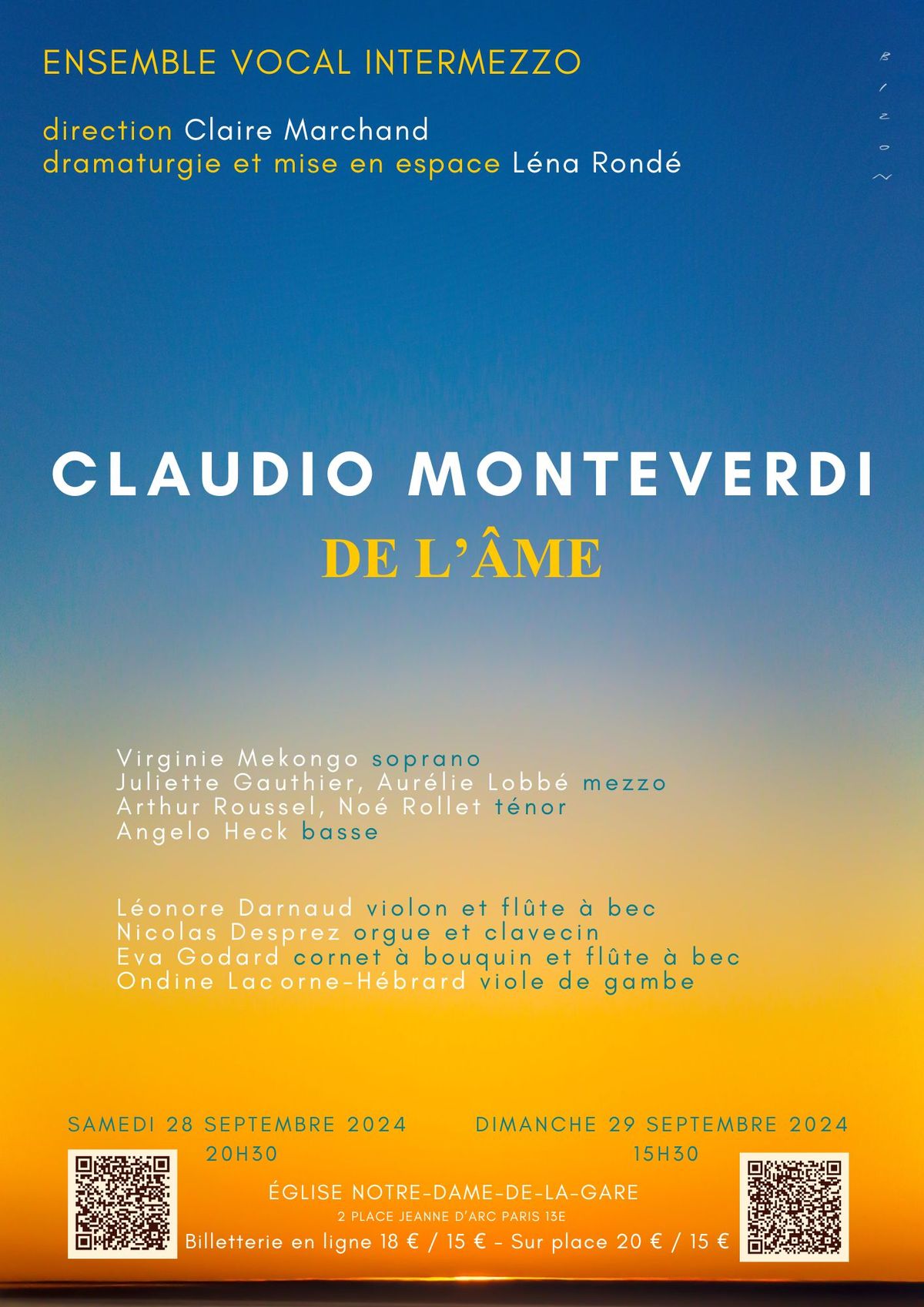 MONTEVERDI - De l'\u00e2me