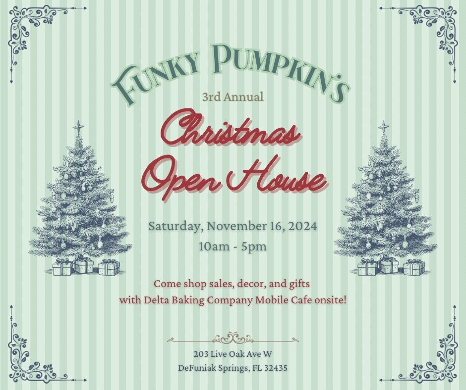 3rd Annual Christmas Open House