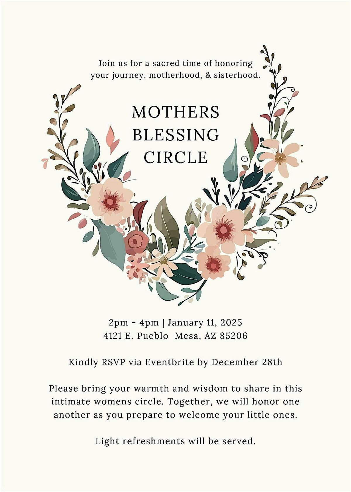 Mothers Blessing Circle