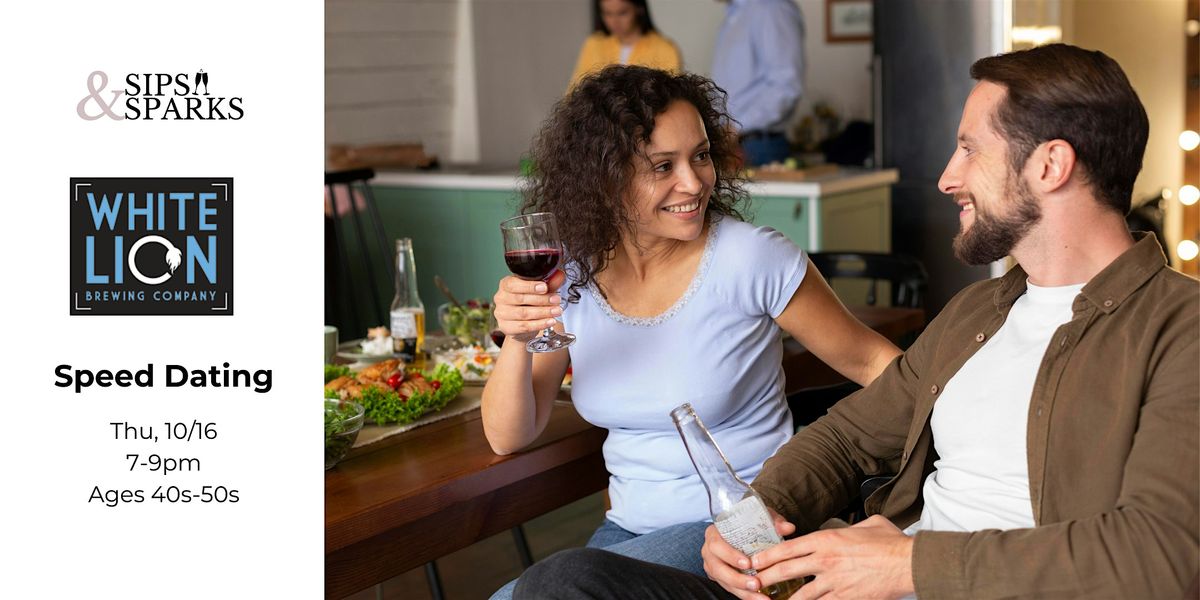Speed Dating Ages 40s-50s in Springfield, MA at White Lion Brewery