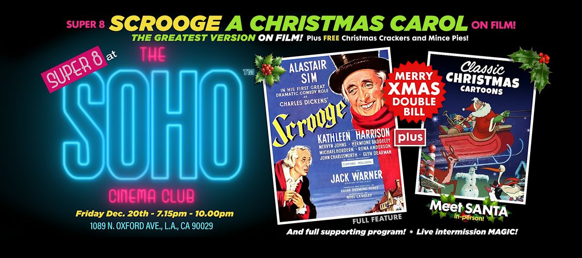 SCROOGE (1951) plus CHRISTMAS CARTOON CLASSICS - All on Film!