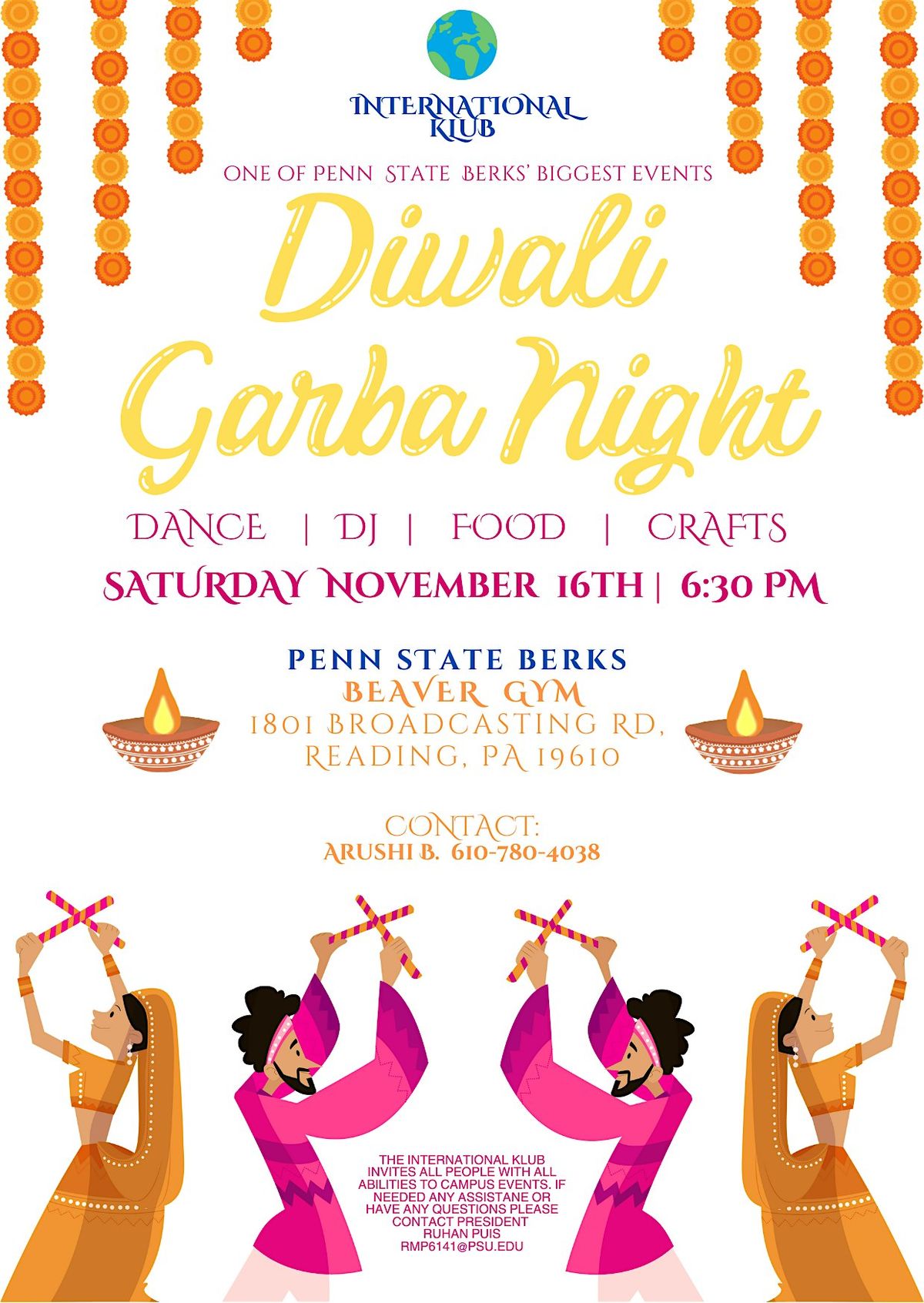 Diwali Garba Night at Penn State Berks