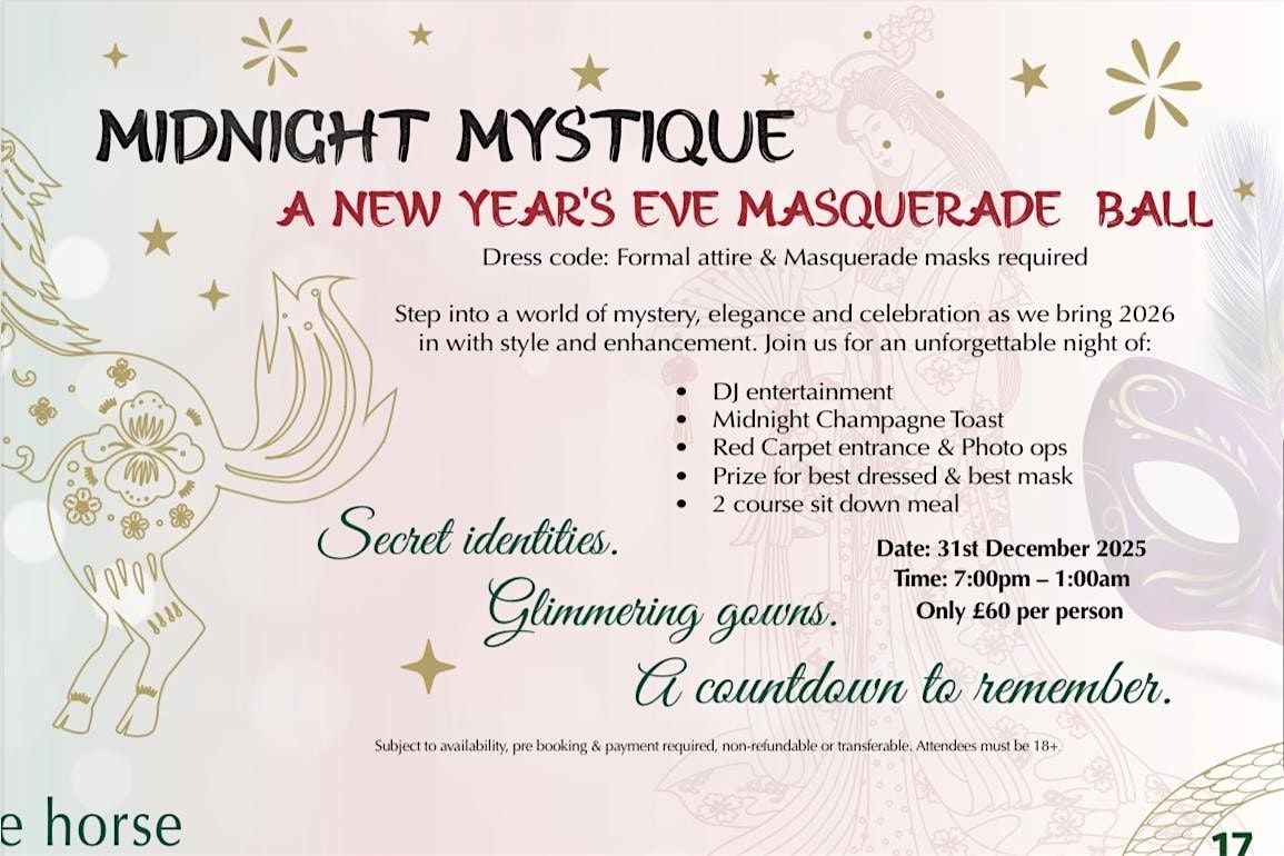 Midnight Mystique- A New Year's Eve Masquerade Ball