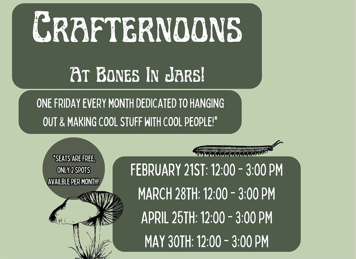 Crafternoons At Bones In Jars