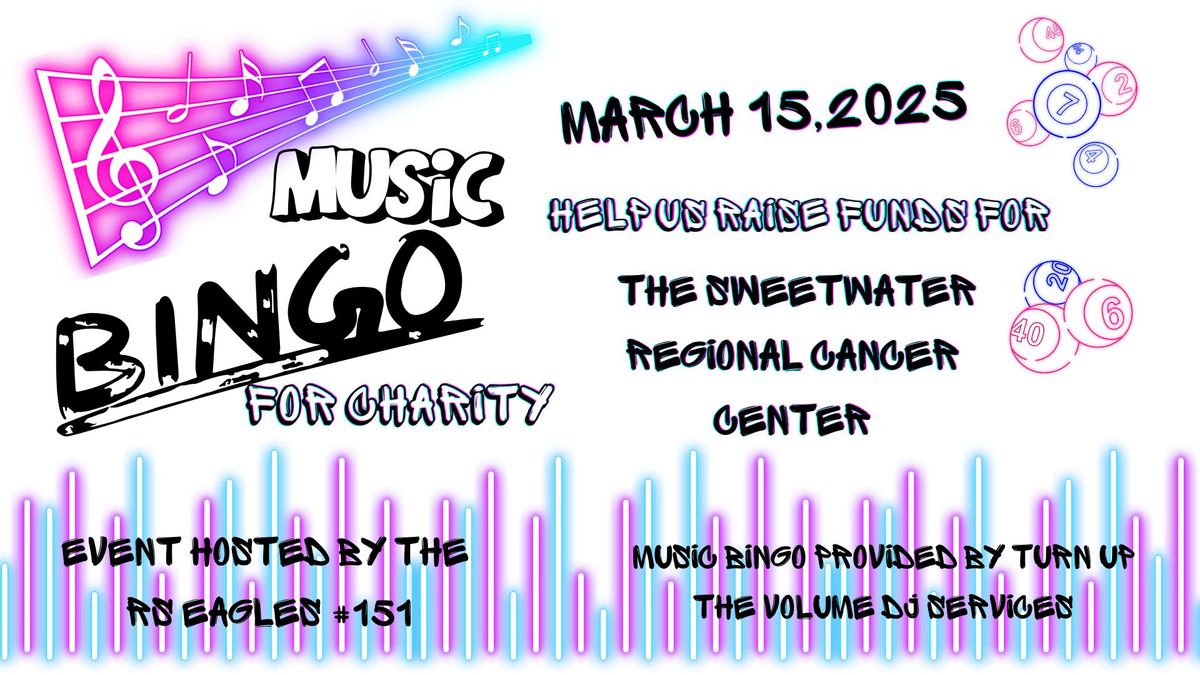 Music Bingo Fund Raiser Event For Sweetwater Regional Cancer Center