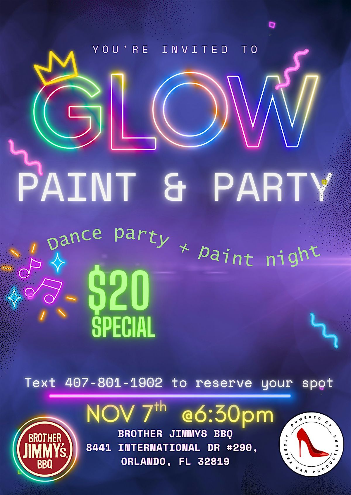Glow Paint and Party @Icon Park