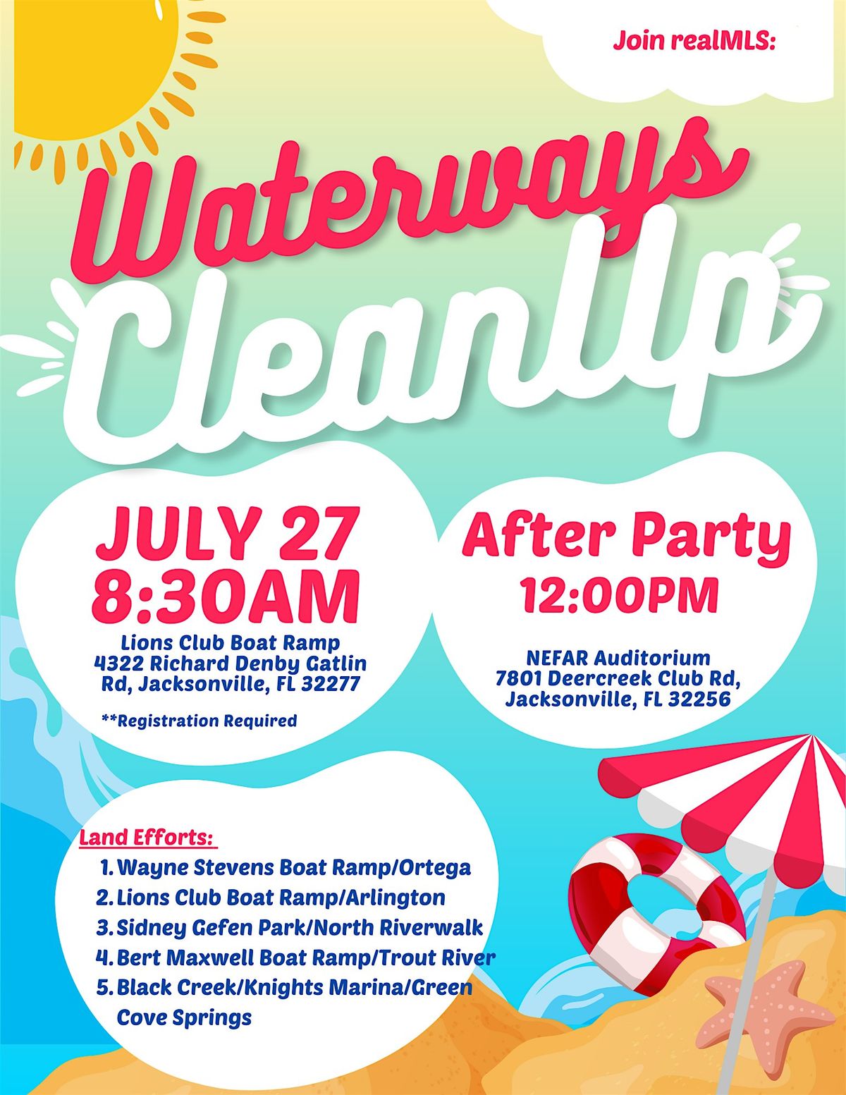 realMLS Waterways CleanUp 2025