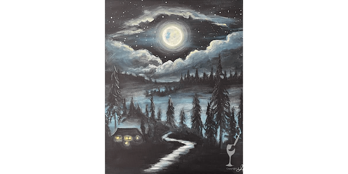 Misty Moonlight - Paint and Sip in Austin | Classpop!\u2122