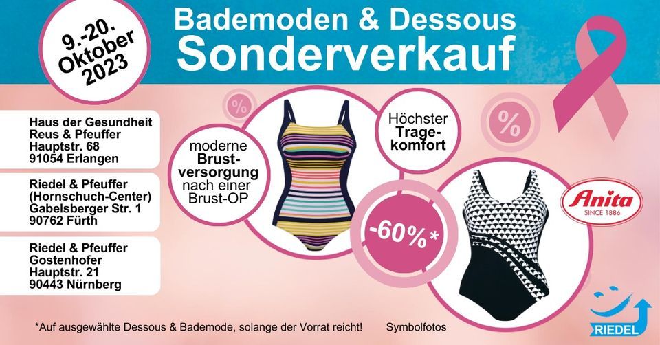-60 %* - Bademoden & Dessous Sonderverkauf in Erlangen