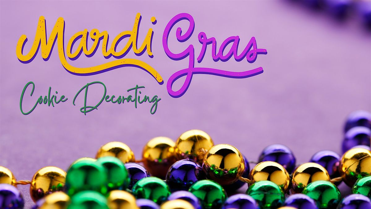 Mardi Gras Cookie Decorating Class at Satire Brewing