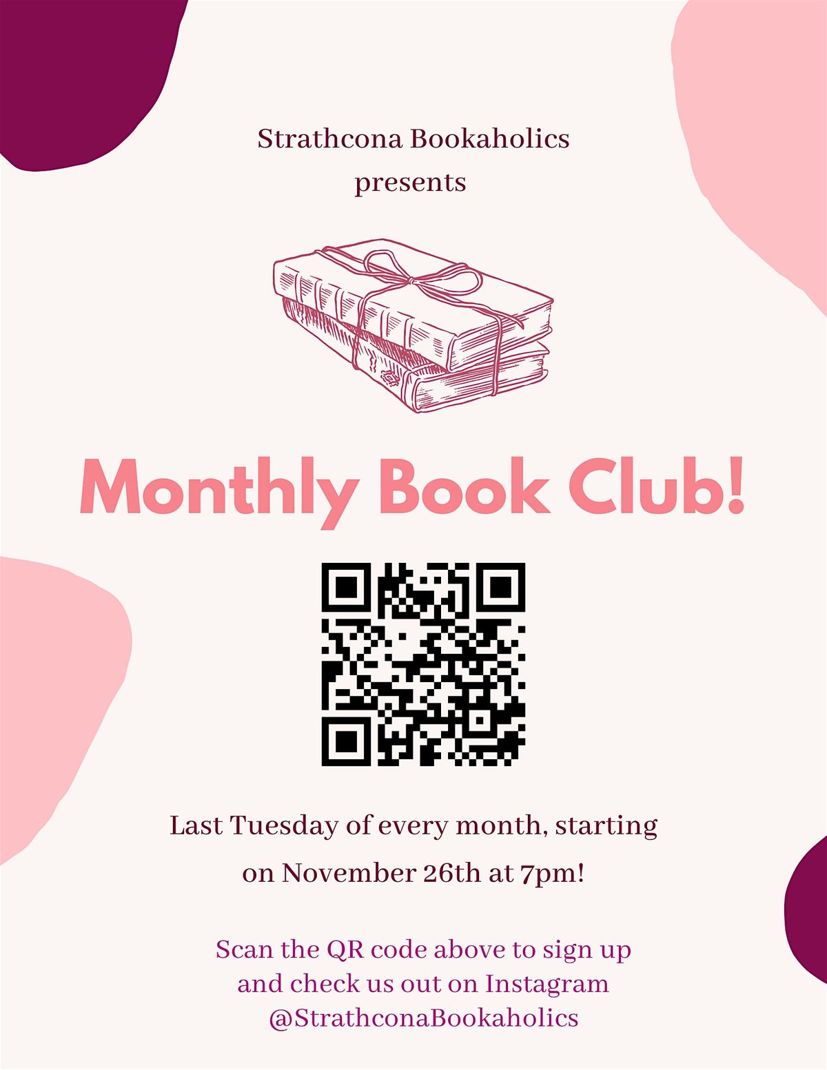 Strathcona Bookaholics - November Book Club Meeting