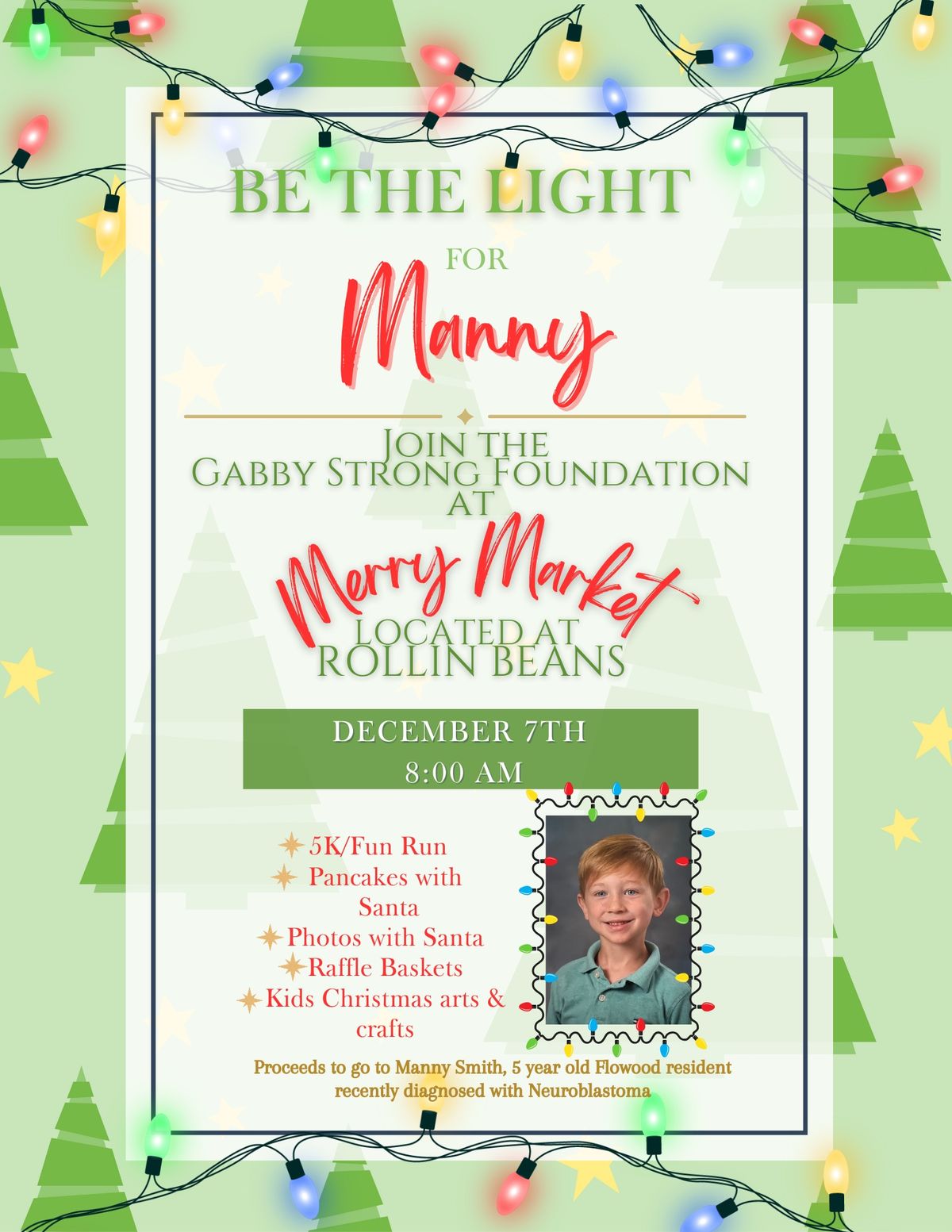 Be the Light for Manny @ the Merry Market