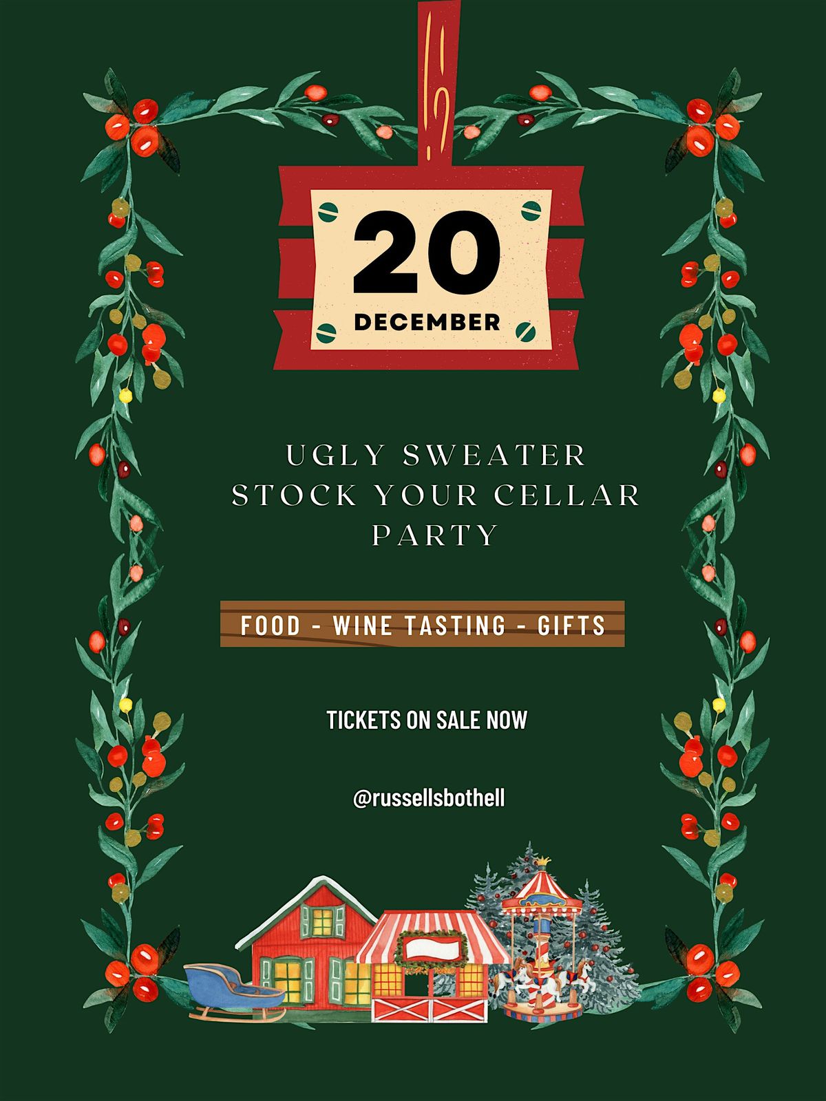 Ugly Sweater Stock your Cellar Party