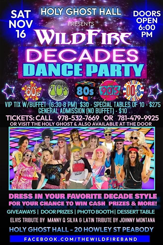 WILDFIRE DECADES DANCE PARTY