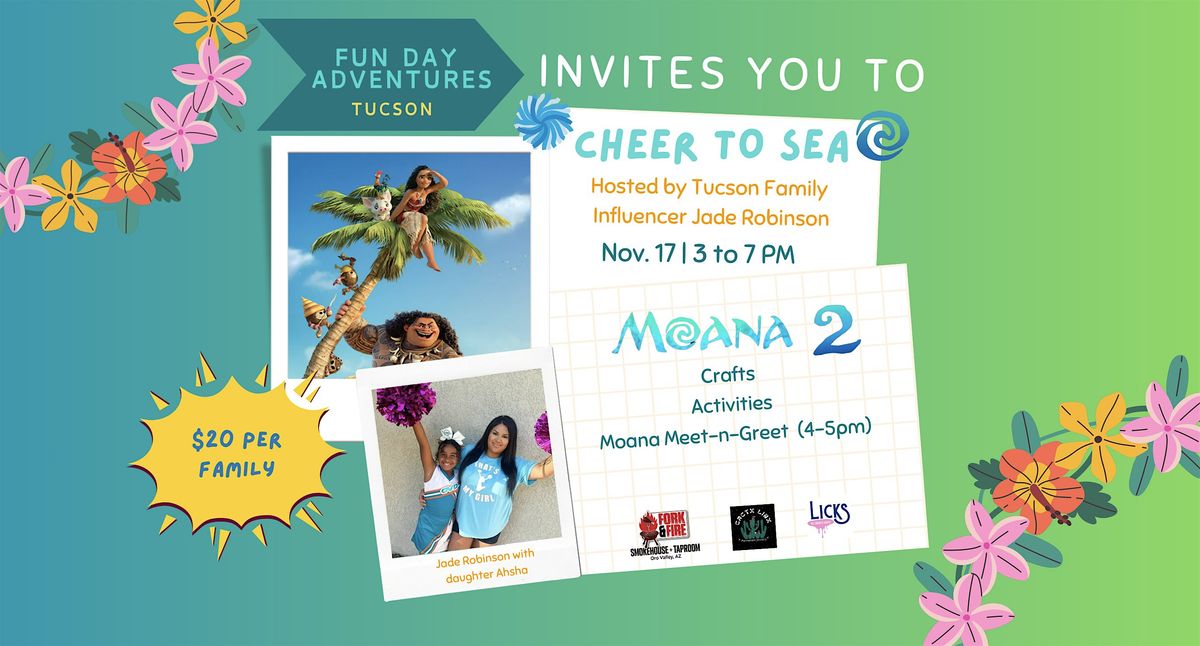 Cheer to Sea: A Moana 2 Themed Family Event