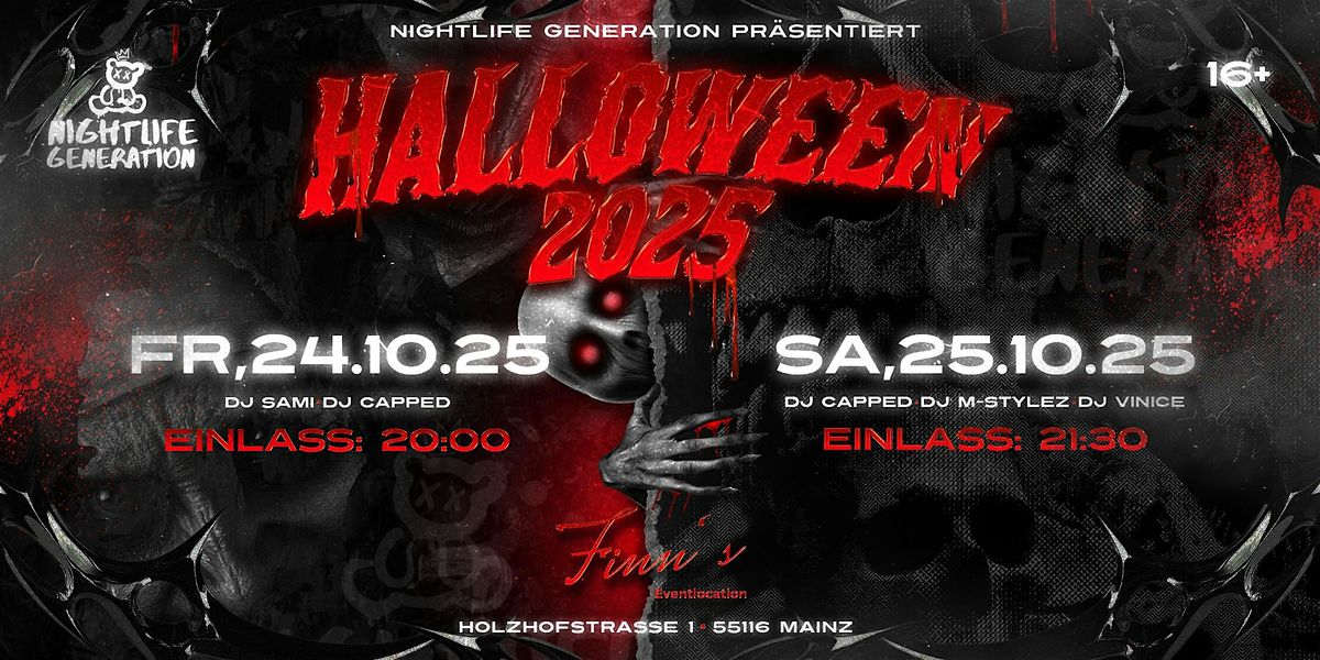 DAS XXL HALLOWEEN FESTIVAL MAINZ | Nightlife Generation 16+