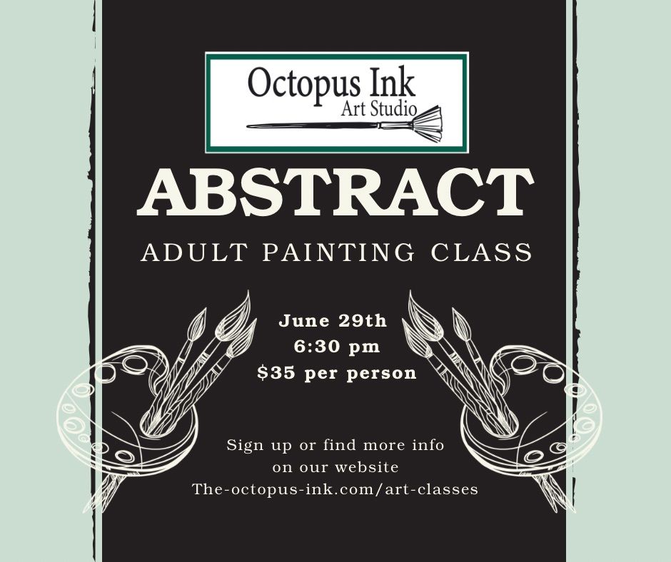 Abstract adult painting class 