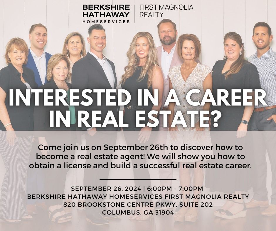 Real Estate Career Night with Berkshire Hathaway HomeServices First Magnolia Realty