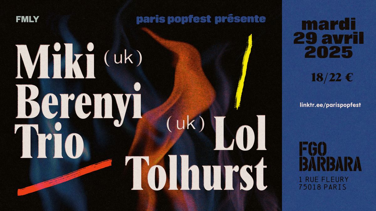 Miki Berenyi Trio + Lol Tolhurst